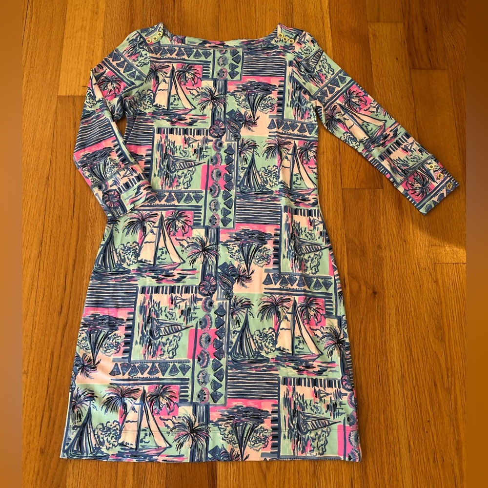 Lilly Pulitzer Dress Women’s Size Small Yeah Buoy Whisper Blue